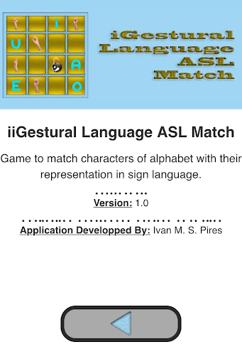 iGestural Language ASL Match Screen 2