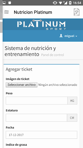 Nutrición Platinum Screen 2