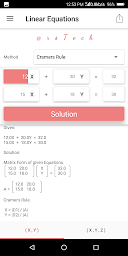 Linear Equations Solver