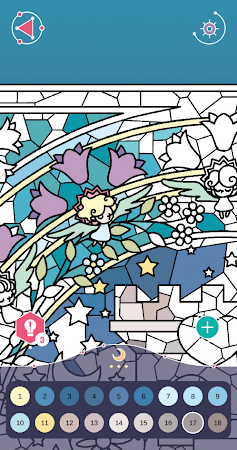 Game screenshot カラーリングルナ - カラーリングブック apk download