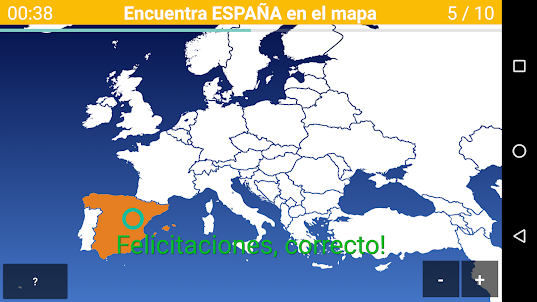 Juego de Mapa de Europa - País