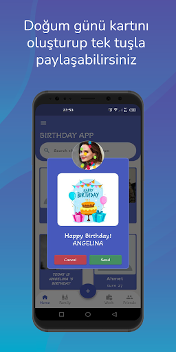 Birthday Reminder Screen 3