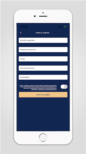 Android application Eventos FUCS screenshort