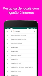 Mapa offline de Tailândia e guia de viagem