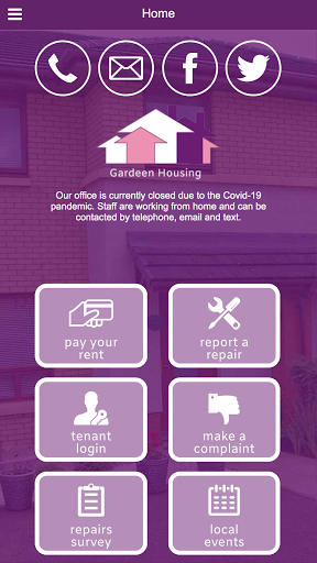Android application Gardeen Housing Association screenshort