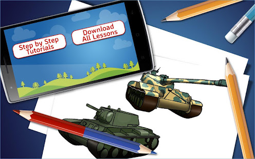 How to Draw Tanks Step by Step Drawing App 13.0 APK screenshots 14