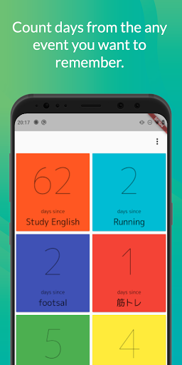 Android application Days Since - days counting app screenshort