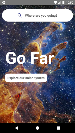 Android application SpaceBNB screenshort