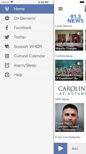 WHQR Public Radio App Screen 3