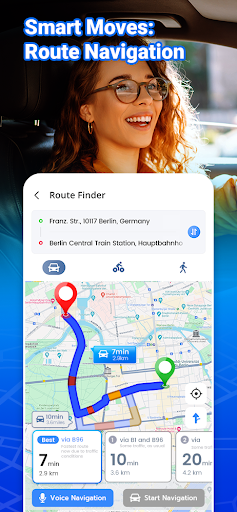 Android application GPS - Multi-Stop Route Planner screenshort
