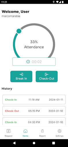 Marcom Attendance Screen 2