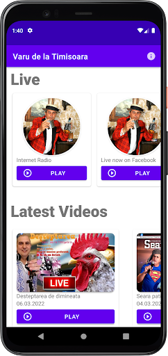 Android application Varu de la Timisoara screenshort
