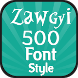 Zawgyi 500 Font Style icon
