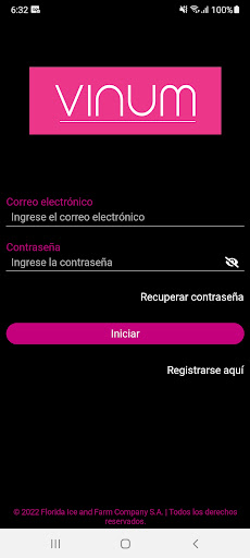 Android application Vinum App screenshort