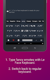 Le Face Keyboard - Custom keys Screenshot