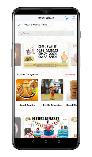Android application Royal Sweets and Food Courts screenshort