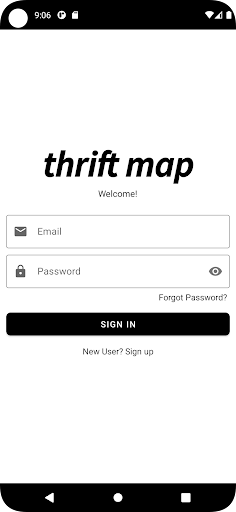 Android application Thrift Map screenshort