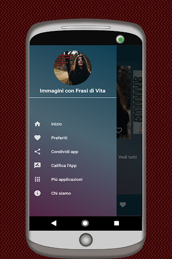 Android application Immagini con Frasi di Vita screenshort