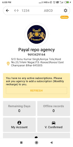 Payal Repo Agency Screen 3