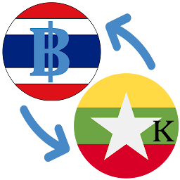「Thai baht to Myanmar kyat」圖示圖片