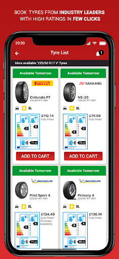 Laws Tyres Screen 3