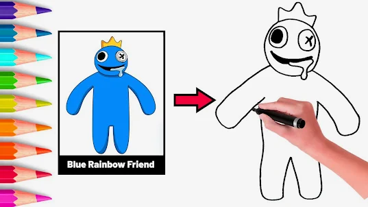 Rainbow Coloring Friends