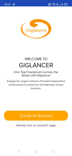 Android application Giglancer HQ screenshort
