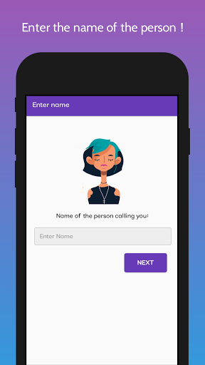 Fake call app Screen 3