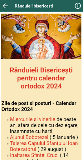 Calendar Creştin Ortodox 2024 Screen 3