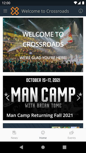 Android application CRSRDS HUB screenshort