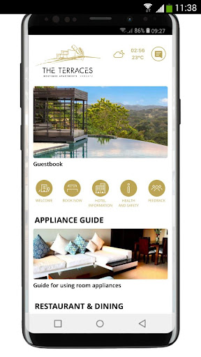 Android application The Terraces screenshort
