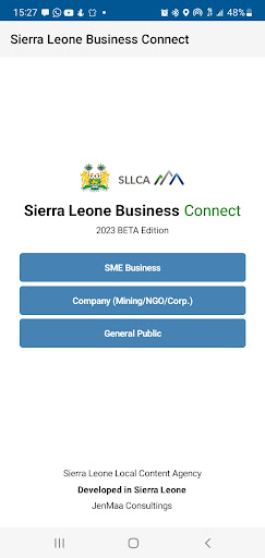 Android application SLBConnect screenshort
