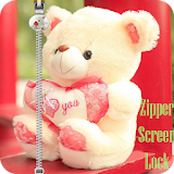 Love Teddy Zipper Screen Lock icon