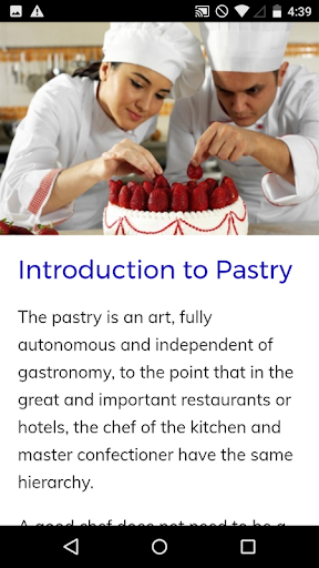 Pastry Course Screen 2