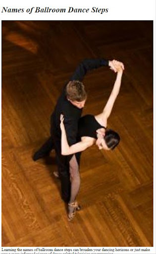 Android application How to Dance Ballroom screenshort