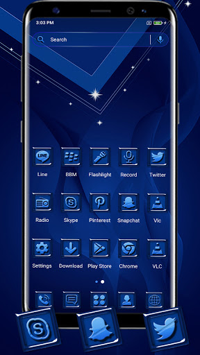 Royal Blue Theme Screen 3
