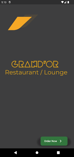 Android application GRAND’OR RESTAURANT screenshort