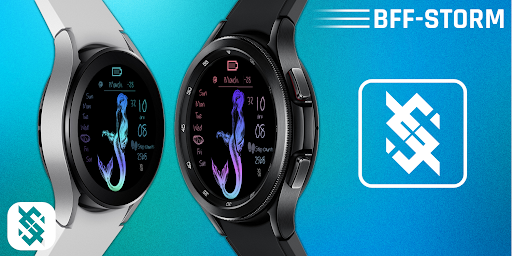 BFF53- Neon Art Mermaid Color screenshot 4