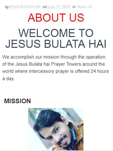 Android application Jesus Bulata Hai screenshort