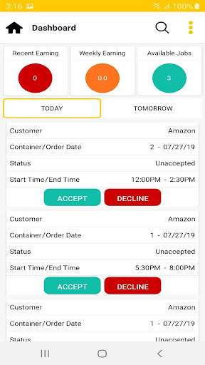 MyECM Online Screen 2
