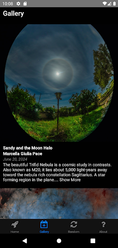 APOD - Astronomy Daily Screen 2
