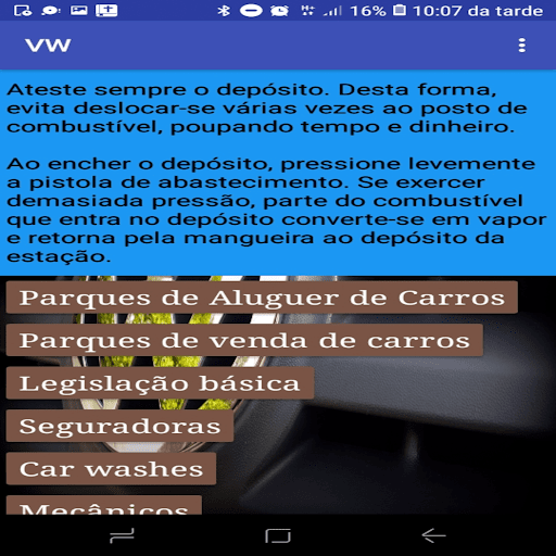 Android application Dicas de Motor screenshort