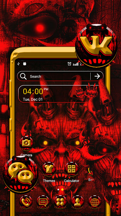 Red Evil Launcher Theme - 2.3 - (Android)