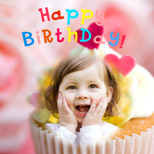 birthday cute frame logo