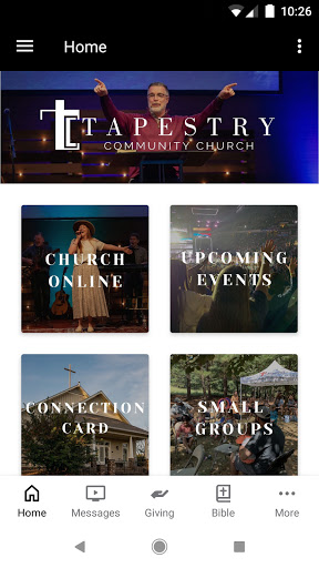 Android application Tapestry Community Church screenshort