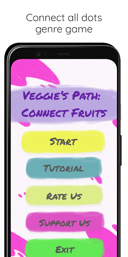 Android application Veggie’s Path: Connect Fruits screenshort