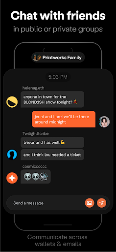 Android application Salsa Chat screenshort