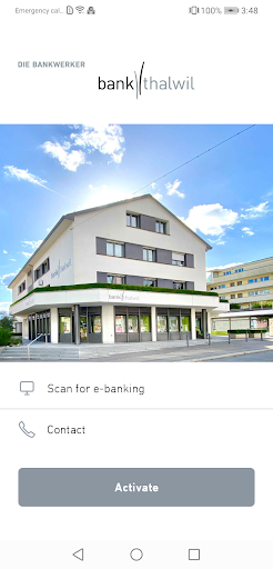 Android application Bank Thalwil screenshort