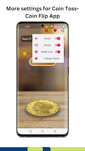 Coin Toss - Coin Flip App Screenshot