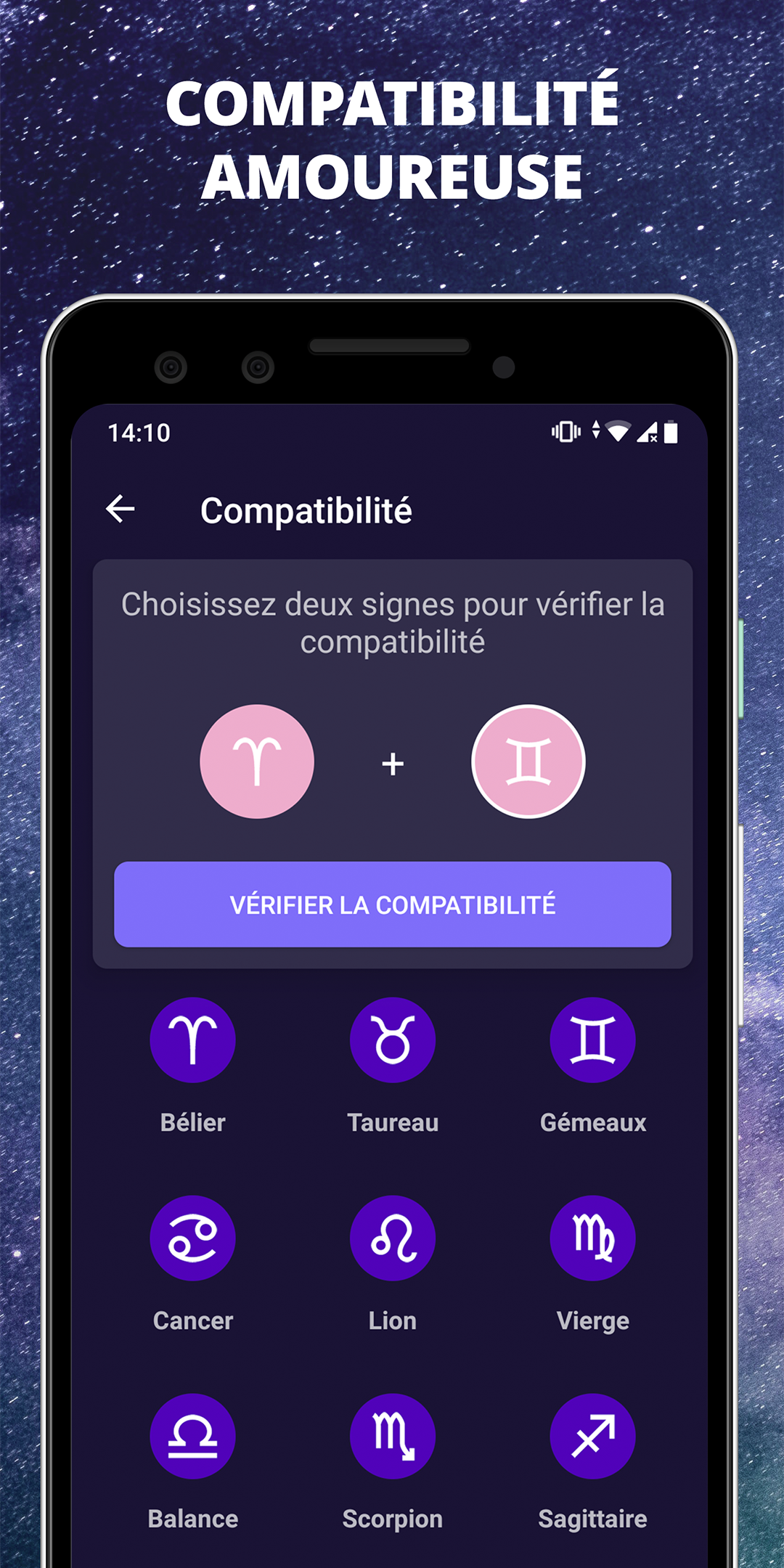 Android application Le Vrai Horoscope du Jour screenshort